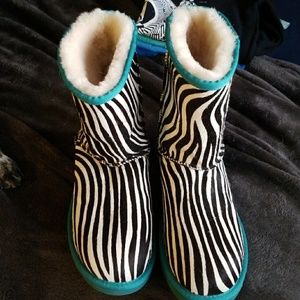 Brand New UGG zebra print boots
